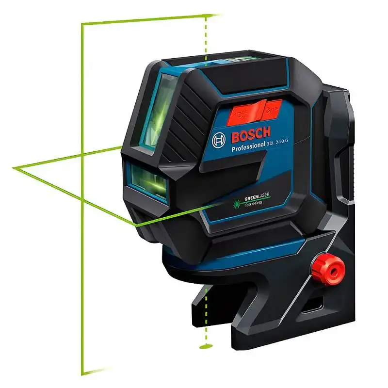 Nível à laser de linhas verdes com tripé e acessórios GCL 2-50G 0601.066.M01 Bosch — fotografia 5