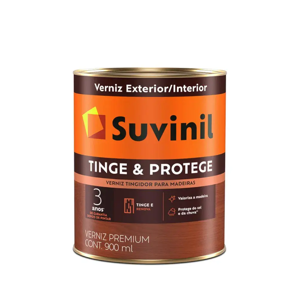 Verniz tinge e protege brilho imbuia 900ML Suvinil