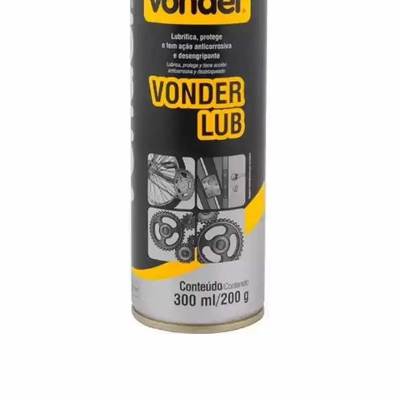 Desengripante lubrificante spray 300 ML 200 GR kit com 4 peças Vonder — fotografia 4