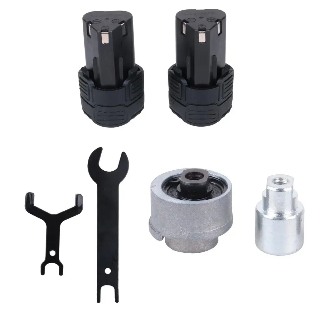 Mini politriz roto orbital a bateria 12V Worker com kit 8 acessórios — fotografia 7
