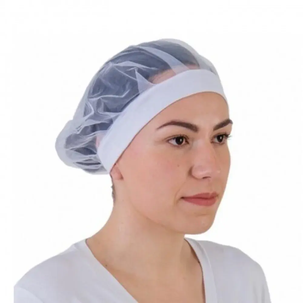 Touca organza branca elastano 2PCS Worker — fotografia 2