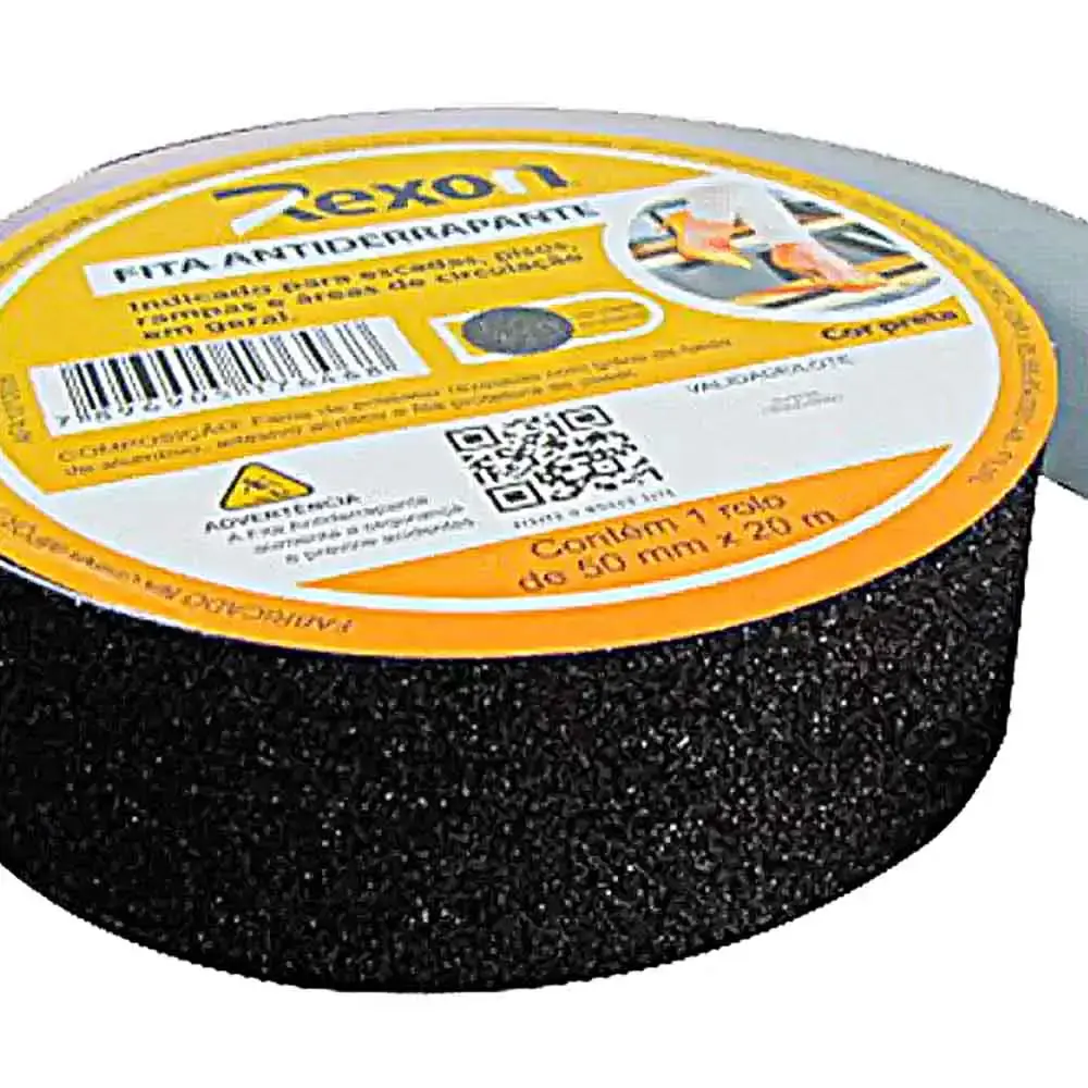 Fita antiderrapante 50MM x 20M preta AFA1010006 rexon — fotografia 3