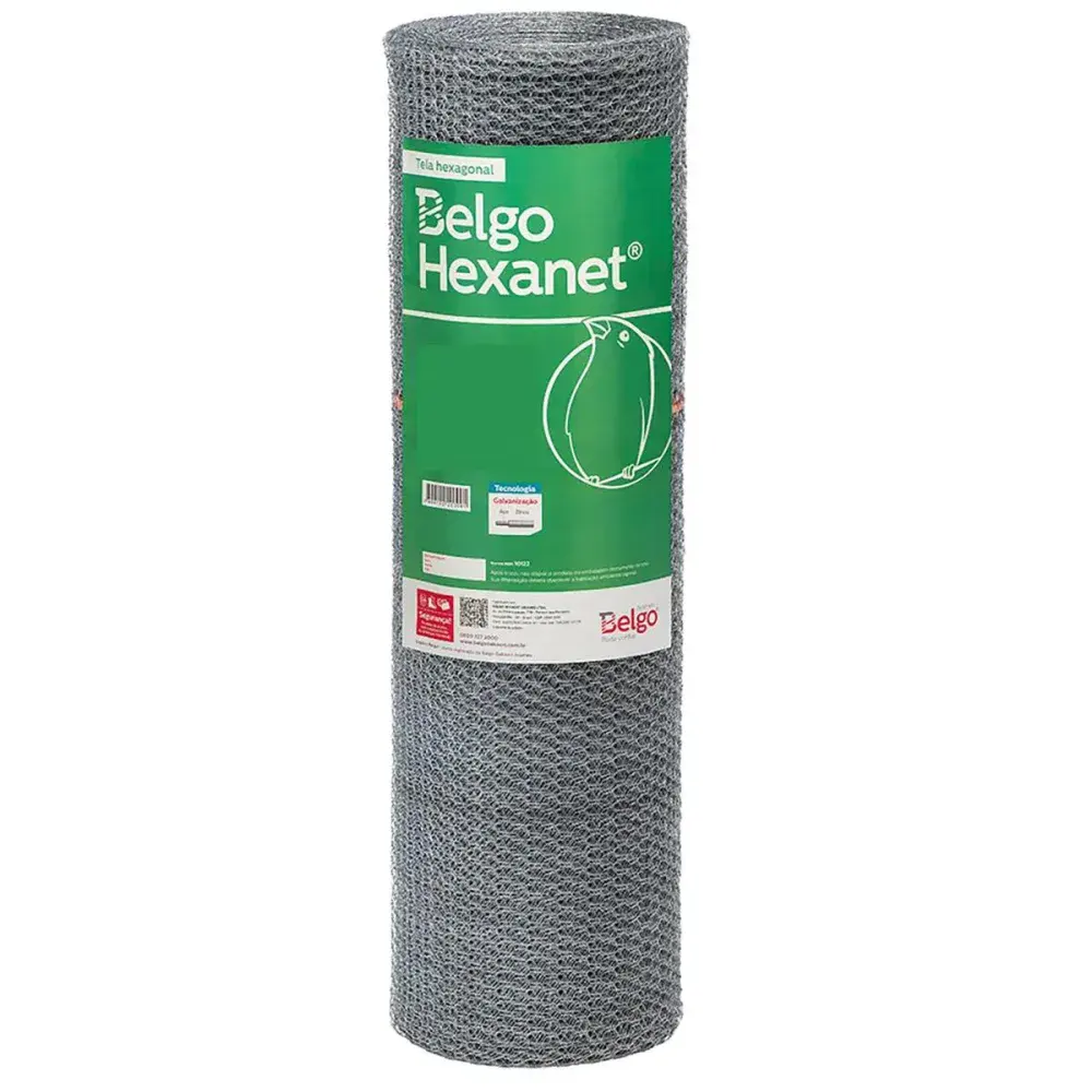Tela viveiro galvanizada Belgo 1/2X24 0,80X50M