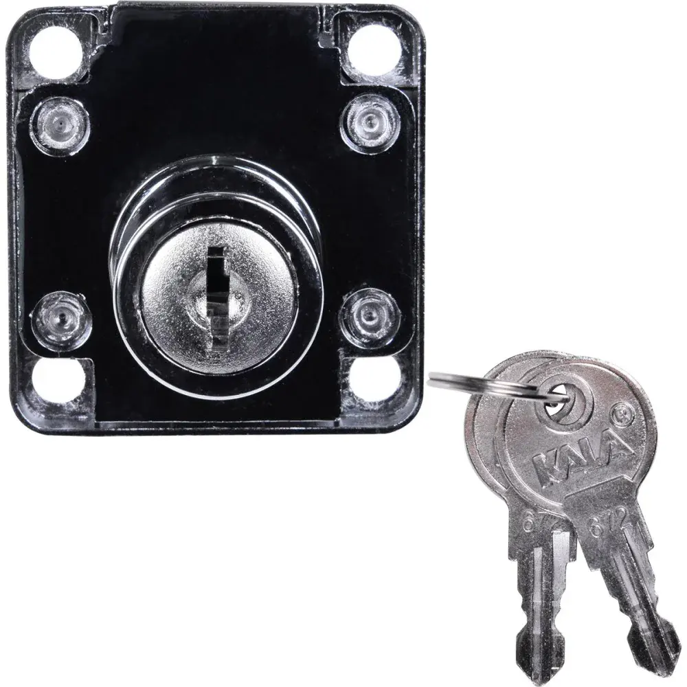 Fechadura universal para gaveta 22MM cromado Kala — fotografia 4