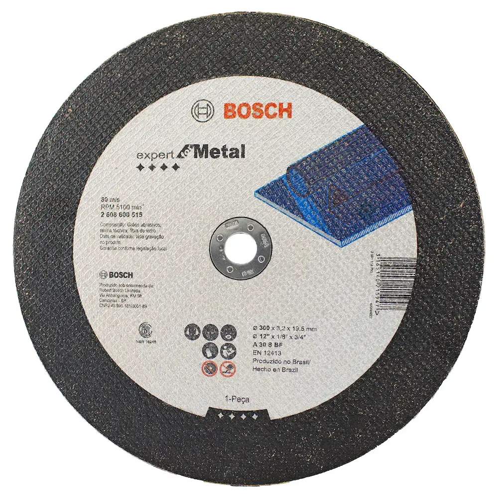 Disco Corte Bosch Expert for Metal 300x3,2x19,5mm Deprimido — fotografia de referência