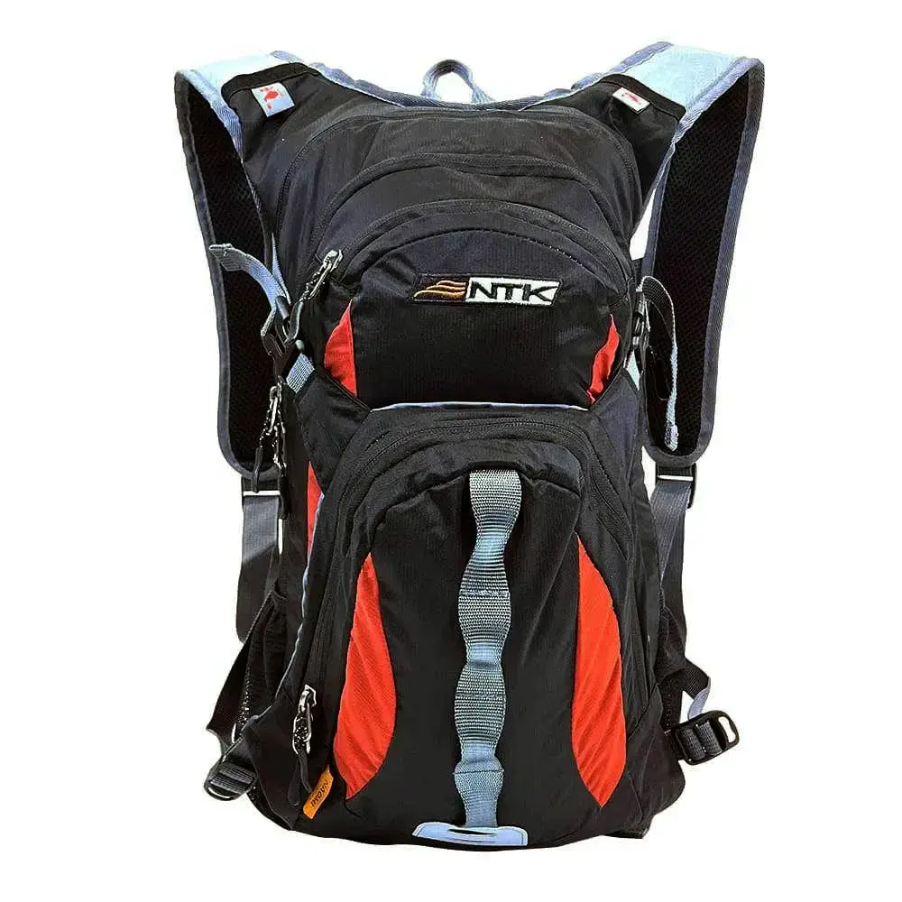 Mochila daypack 20L uso diário naomi preto vermelho Nautika — fotografia 4