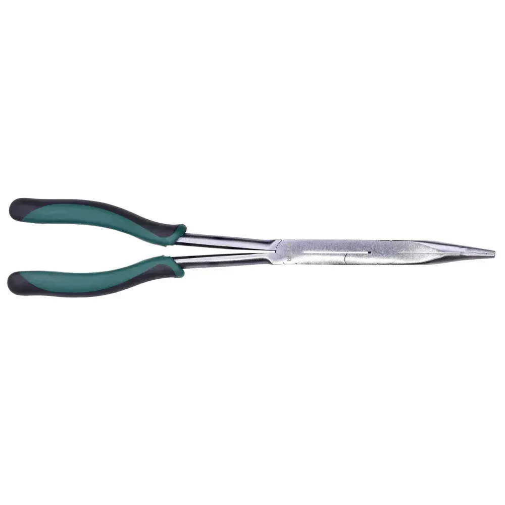 Alicate bico meia cana extra longo curvo 34CM ST70721ST Sata — fotografia 6