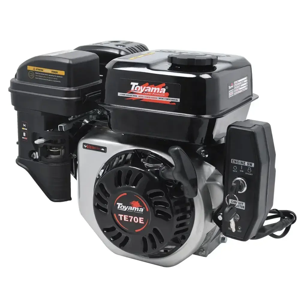 Motor gasolina 7HP 210CC com partida elétrica TE70E Toyama — fotografia 7
