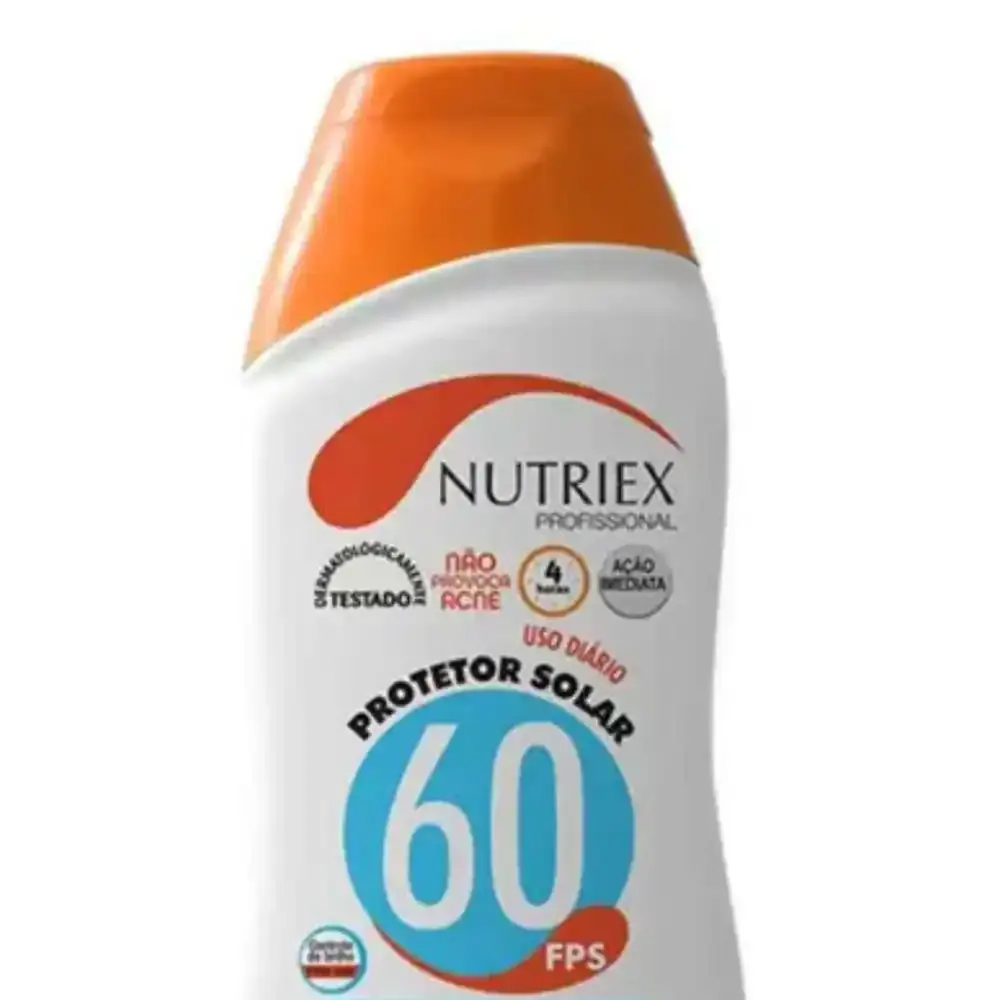 Protetor solar facial FPS 60 120 ML bisnaga Nutriex — fotografia 5