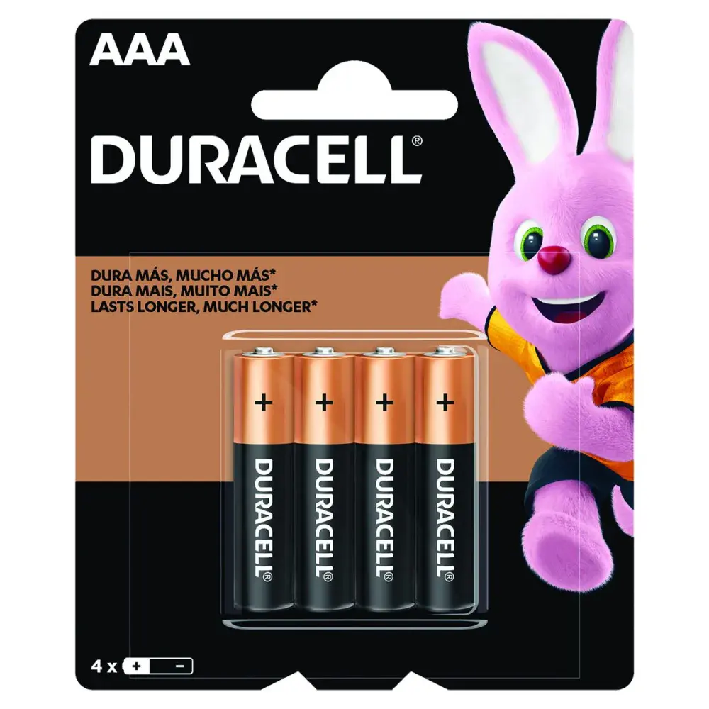 Pilha alcalina aaa palito 4UNIDADES Duracell