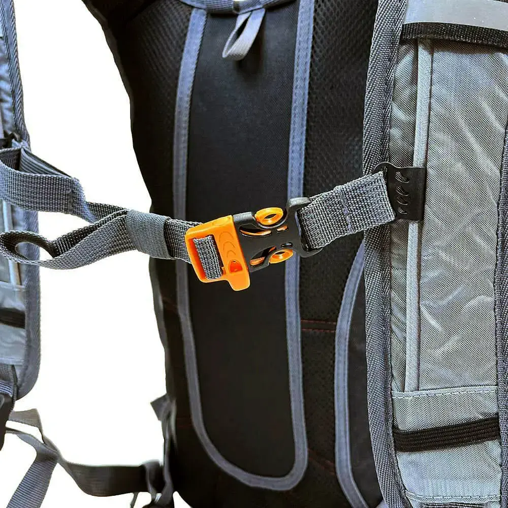 Mochila daypack 20L uso diário naomi preto vermelho Nautika — fotografia 7