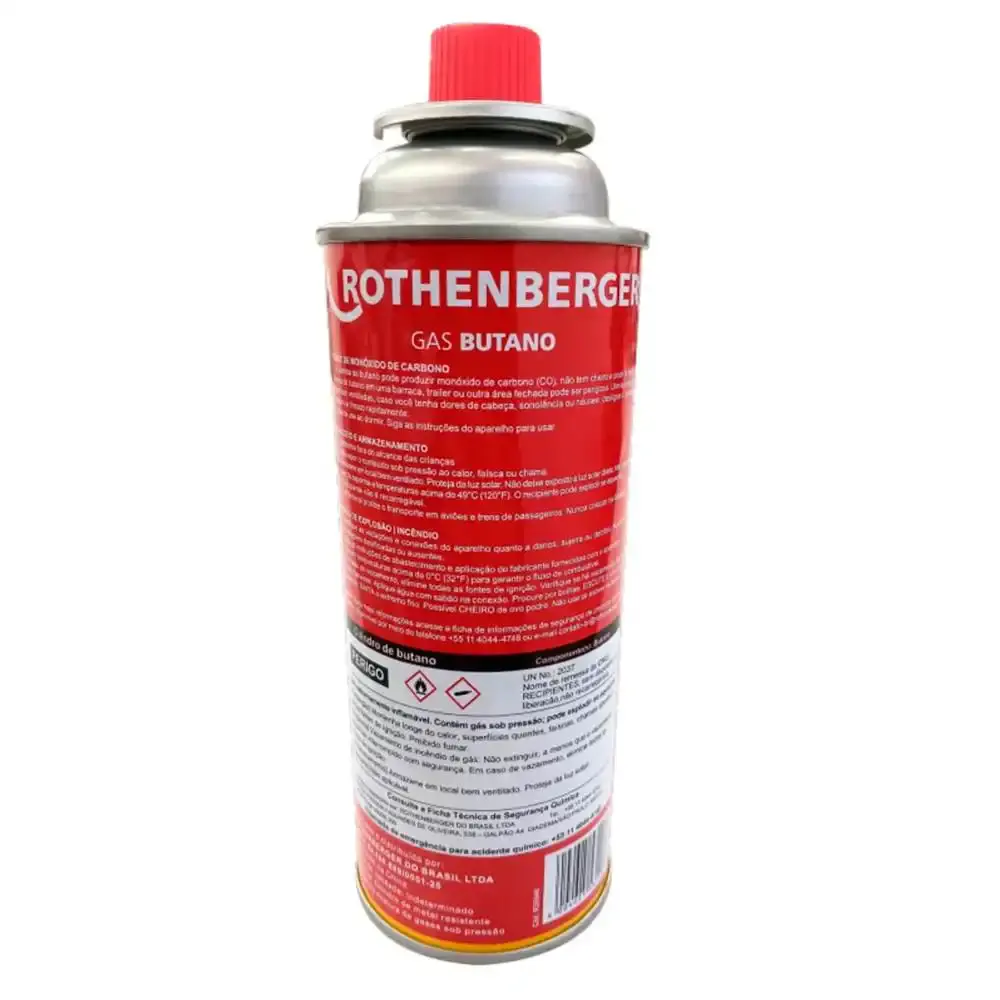 Gás butano refil 220G para maçarico e fogareiro R35540 Rothenberger — fotografia 4