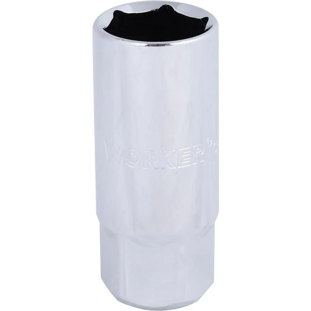 Soquete sextavado em cr-v para velas 13/16” encaixe 1/2 Worker — fotografia de referência