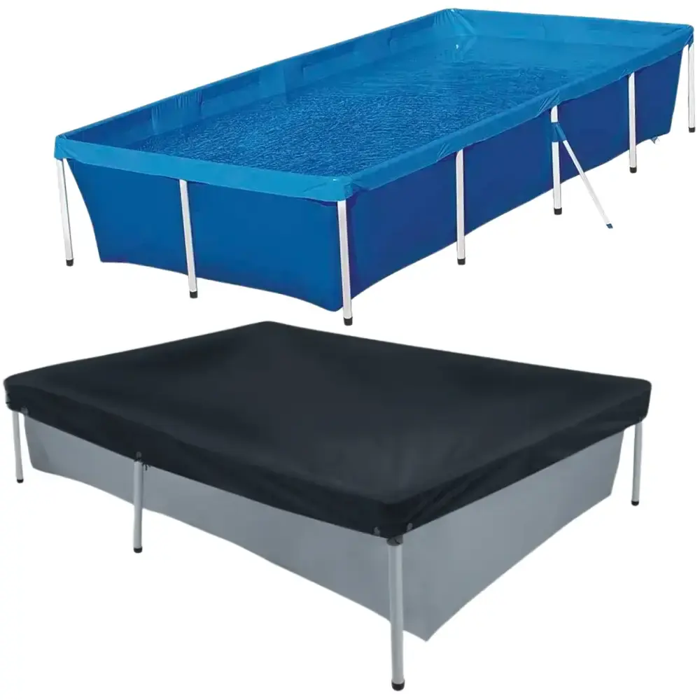 Piscina com Armação 3.000 Litros 58 x 187 x 277 cm com Capa para Piscina MOR — fotografia 2