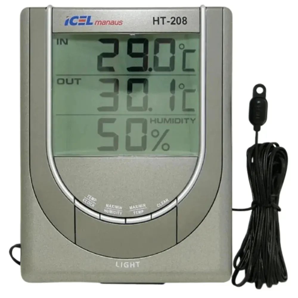 Termo-higrômetro digital HT-208 fora-d Icel