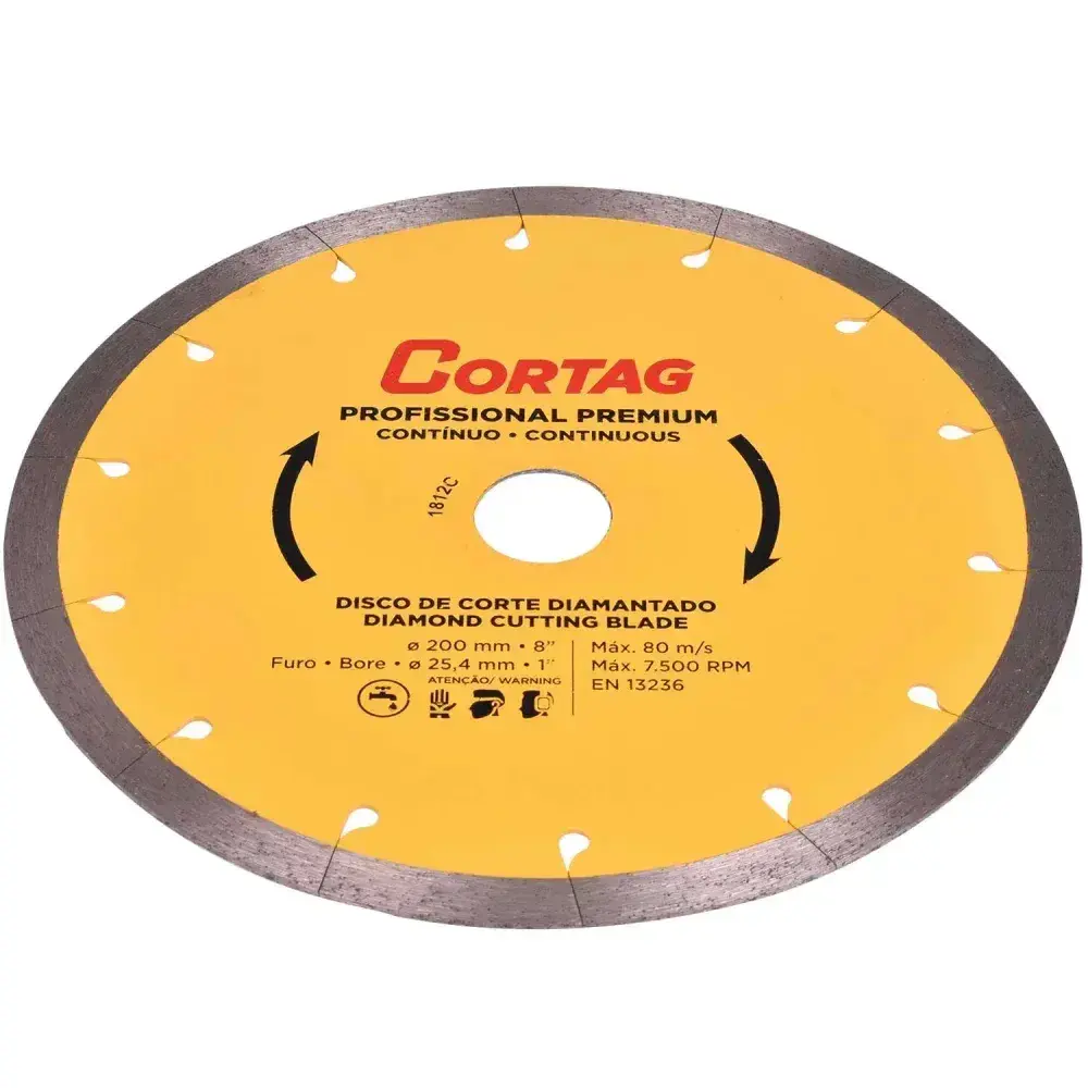 Disco diamantado profissional premium 200MM x 25,4MM Cortag — fotografia 8