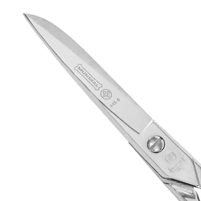 Tesoura forjada para costura 15 CM 445/6 cromada Mundial — fotografia 3