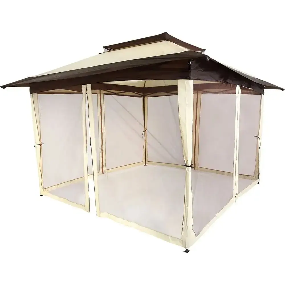 Tenda Gazebo Dobrável 3,6 x 3,6 Metros Elegant Oxford Bege BEL — fotografia 4