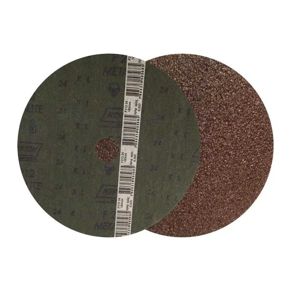 Disco lixa fibra F212 180X22MM grão 24 Norton