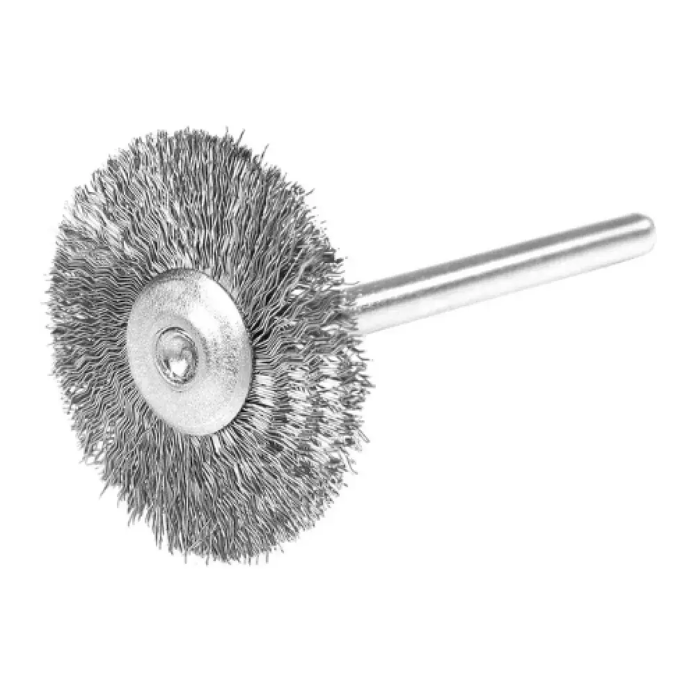 Escova circular com haste em inox 1/8" 25MM Worker