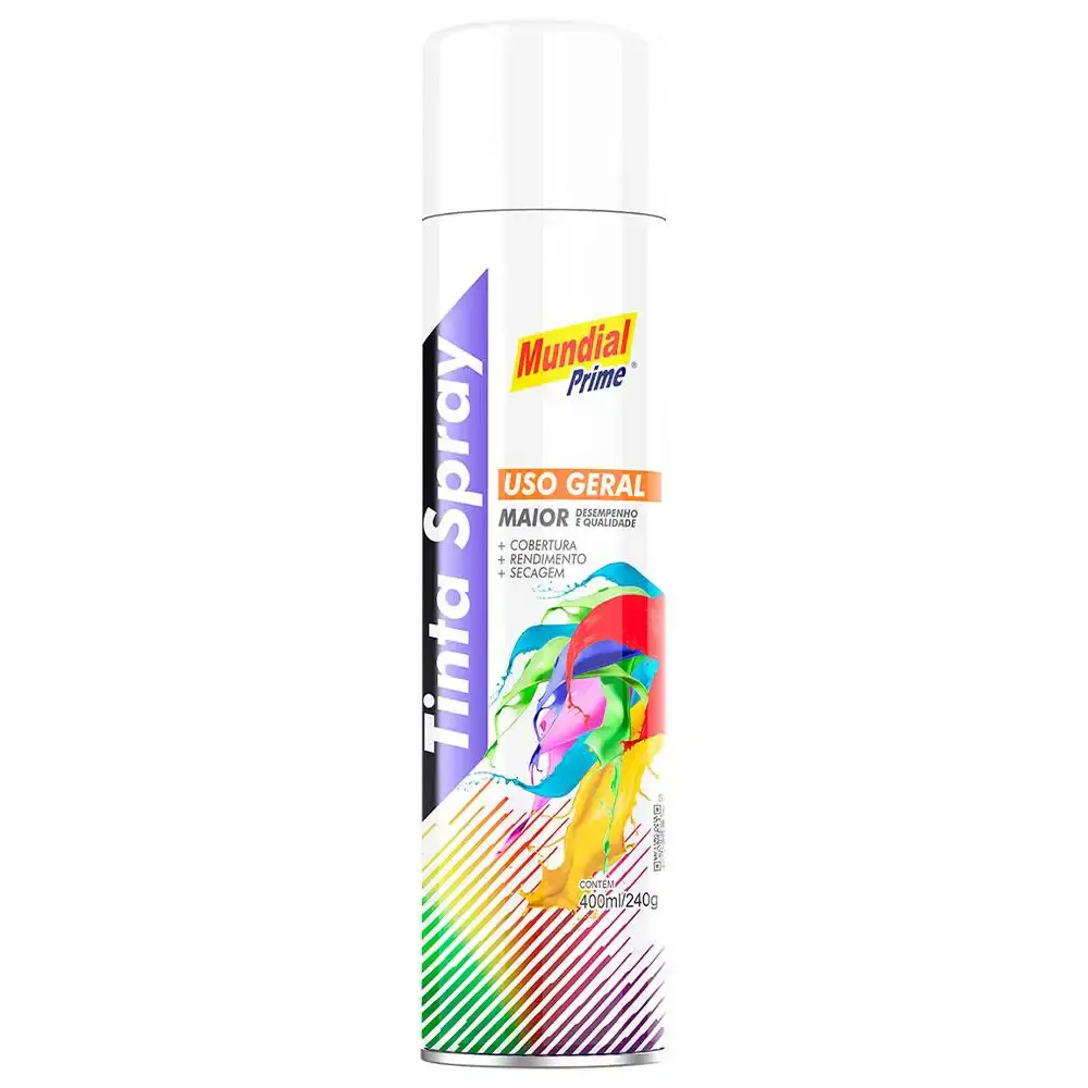 Tinta spray 400 ML mundial prime Vermelho — fotografia 9