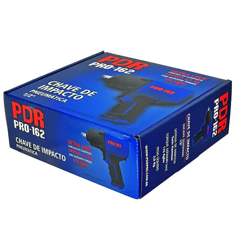 Chave de Impacto 1/2" Pneumática Pro-162 176 Kgfm PRO-162 PDR by LDR2 — fotografia 5