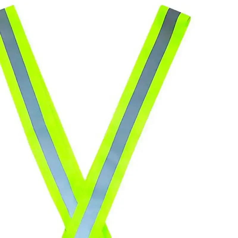Colete refletivo de sinalização e segurança verde modelo x Plastcor — fotografia 3
