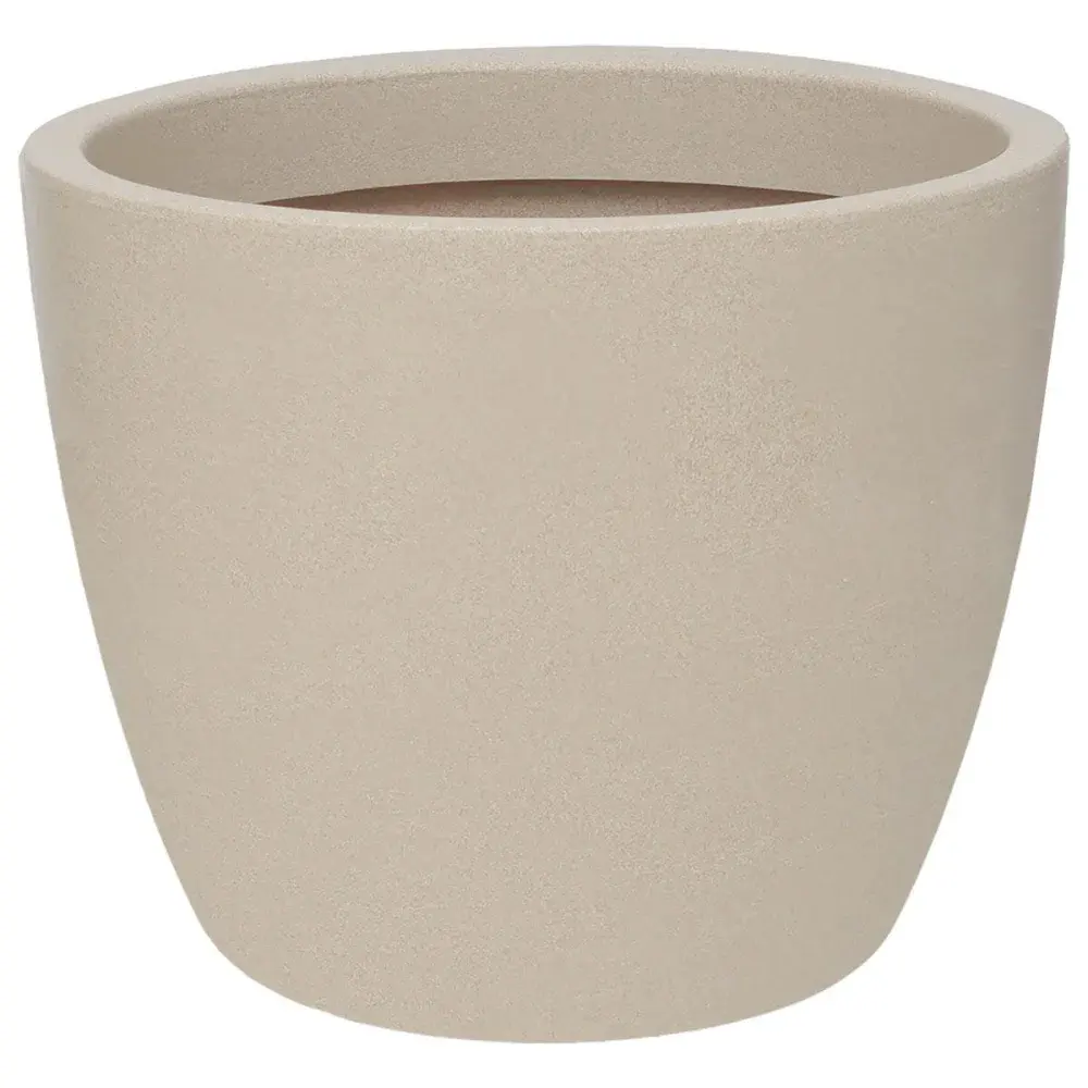 Vaso malta redondo em granito areia 34X27CM 18L Vasart