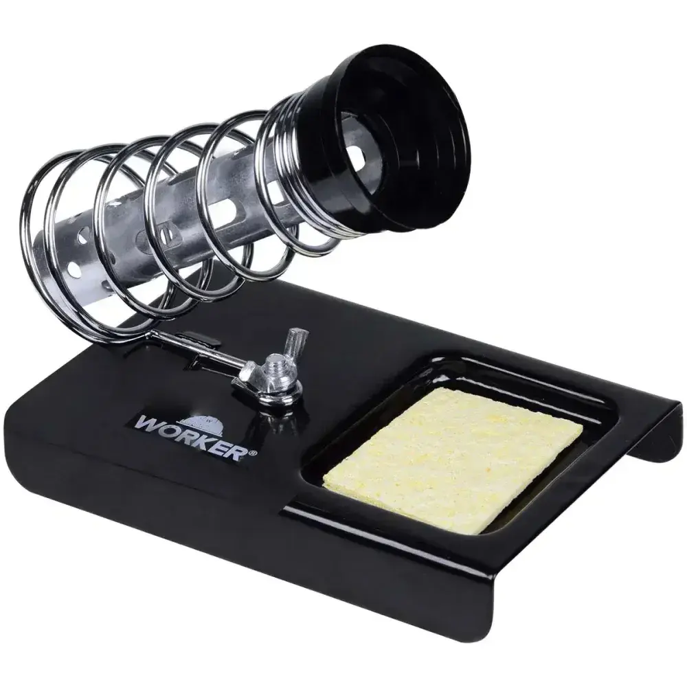 Suporte para ferro de solda com esponja de limpeza Worker — fotografia 10
