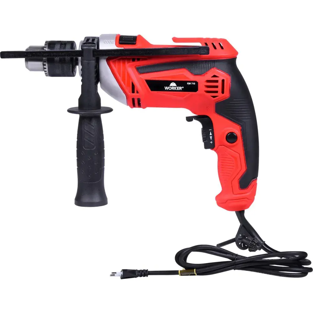 Furadeira de impacto 1/2 13MM 3000RPM 710W 127V Worker — fotografia 2