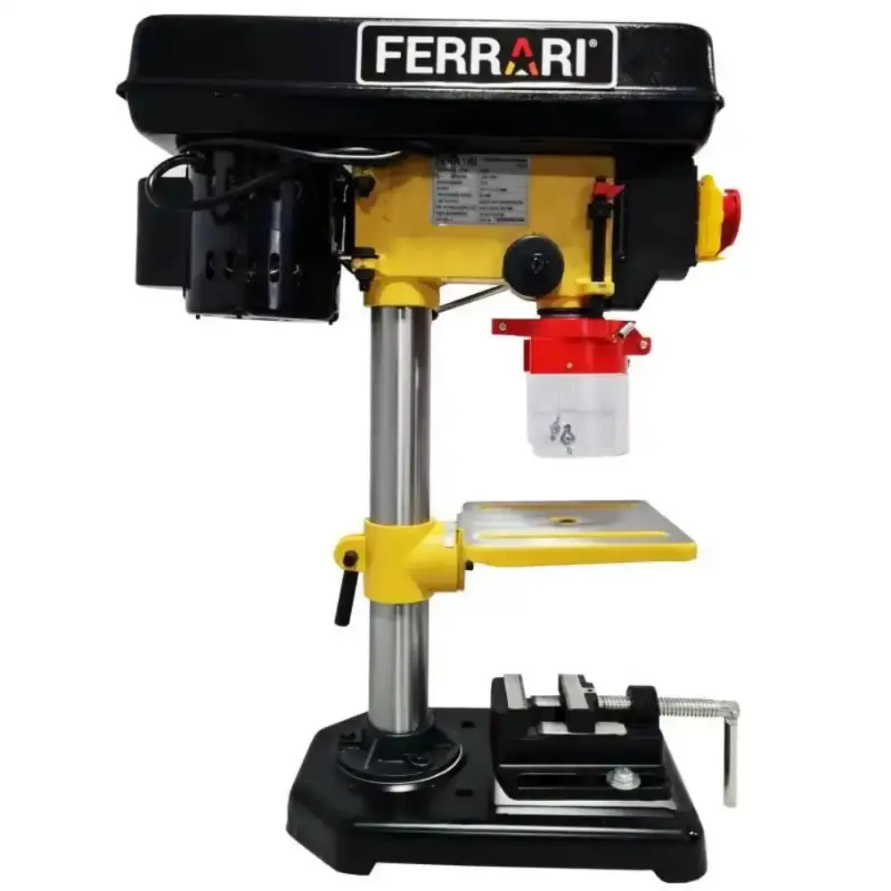 Furadeira bancada mandril 1/2 POL motor 350W com morsa FG13CM Ferrari 110 V — fotografia 3