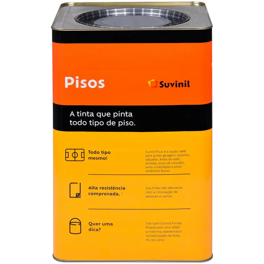 Tinta para piso cinza 18L da Suvinil — fotografia 3