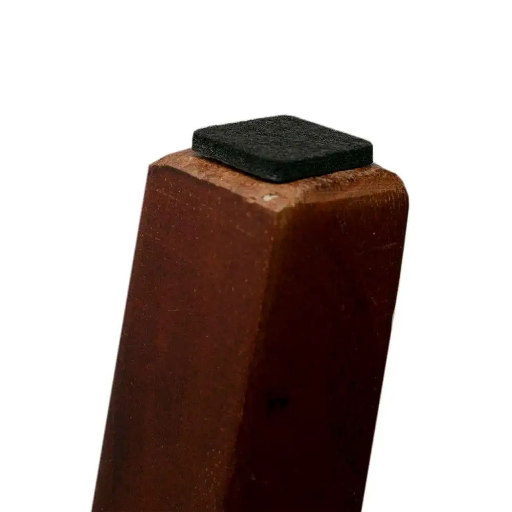 Feltro quadrado preto com 16 unidades 22MM protege pisos e móveis 23801002200 Tekbond — fotografia 4