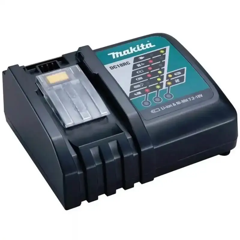 Carregador de bateria 14.4V à 18V li-ion DC18RC bivolt 110/220V Makita