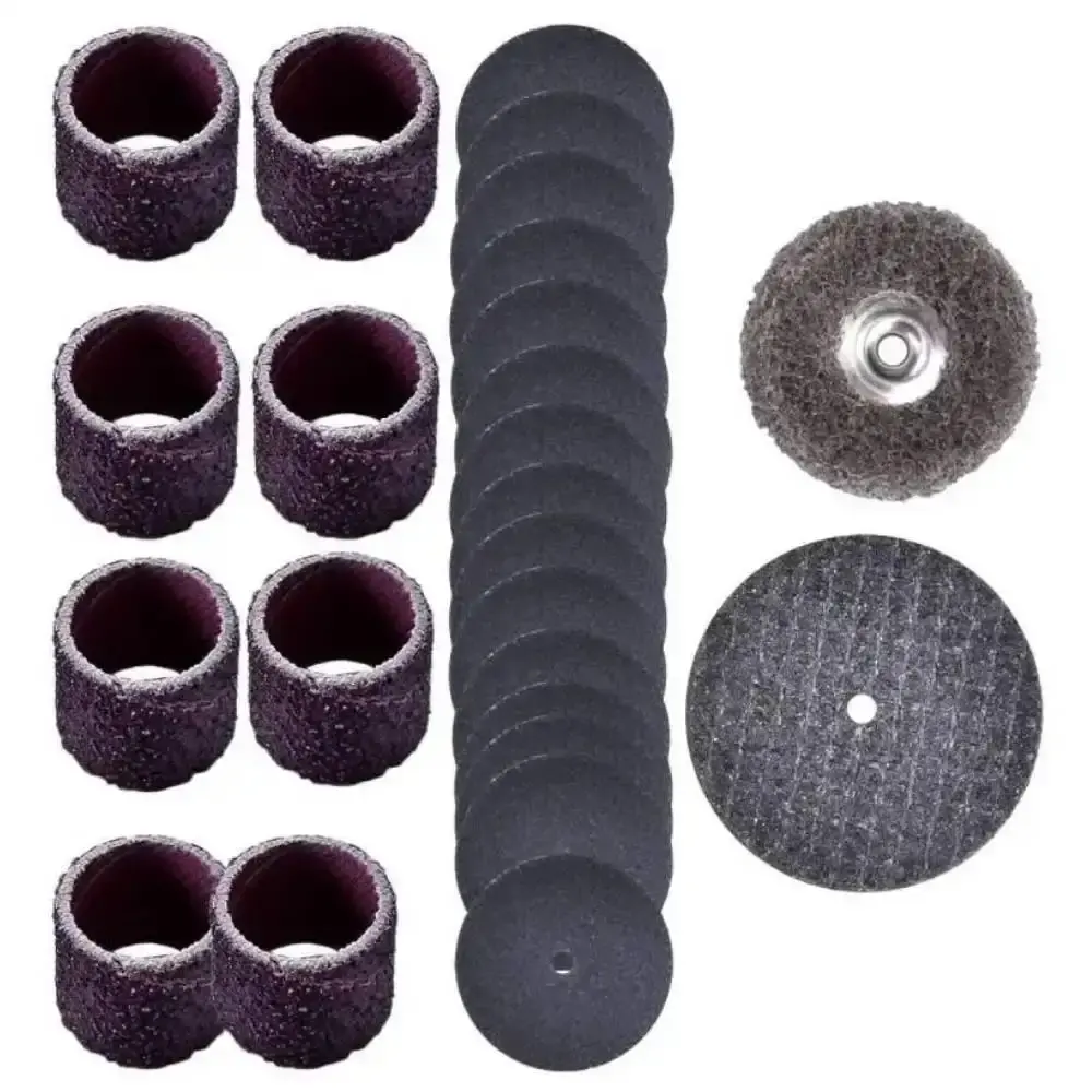 Kit para mini retífica 31 peças para lixar e afiar 727 Dremel — fotografia 4