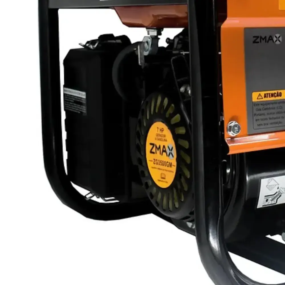 Gerador a gasolina 3.5 KVA 4 tempos bivolt ZG3500GM Zmax — fotografia 4