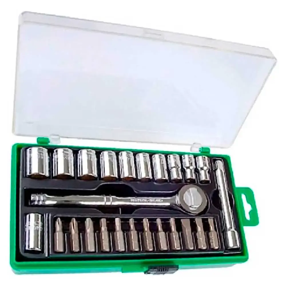 Kit de soquetes de encaixe 1/4 POL com 25 peças Waft — fotografia 4