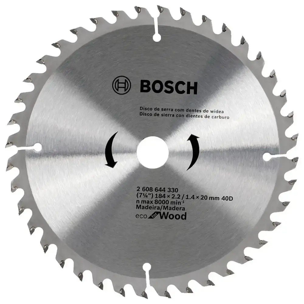 Disco de Serra Circular de Widea 184 x 20 MM 40 Dentes BOSCH — fotografia de referência