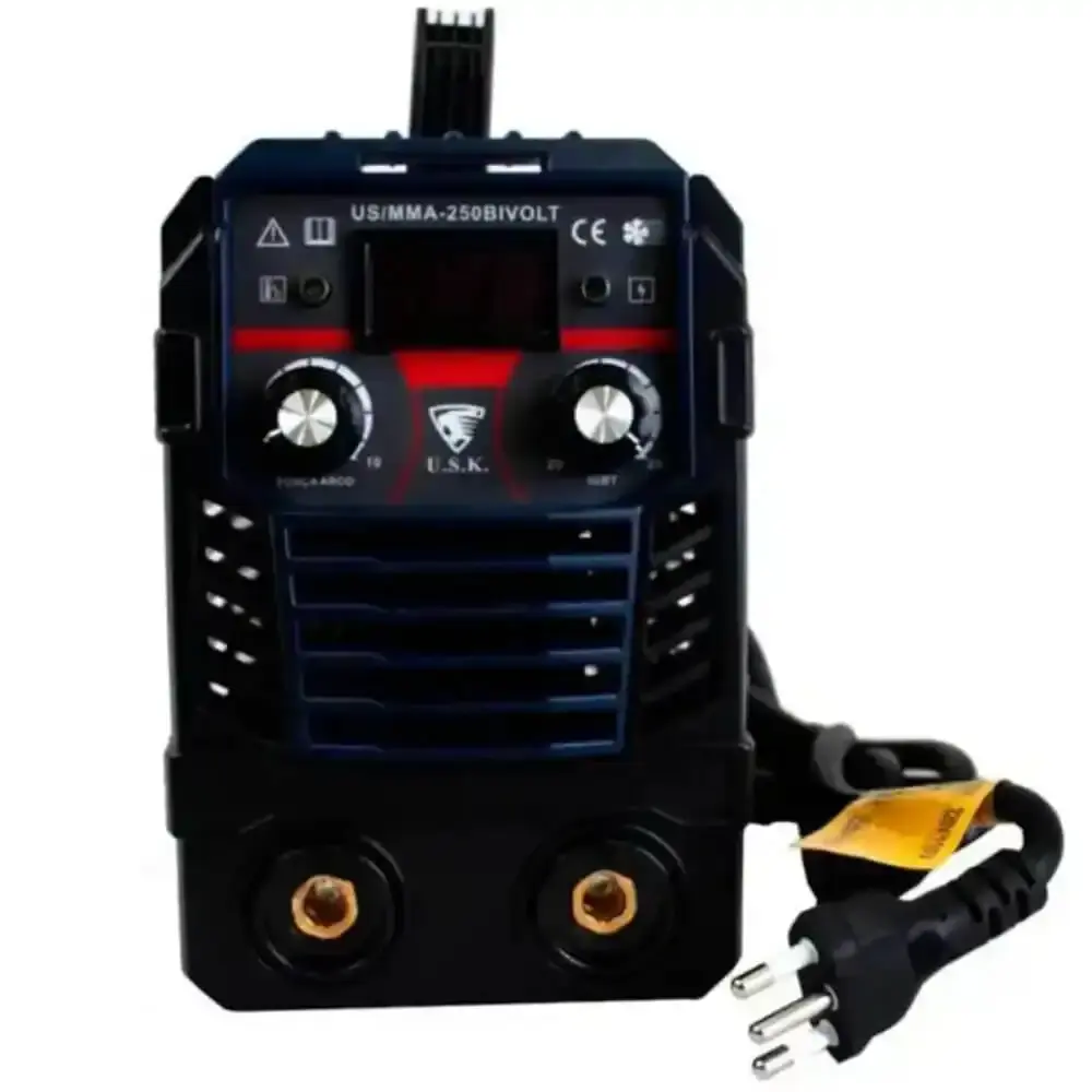 Máquina de solda inversora painel digital bivolt MMA-250 USK — fotografia 3