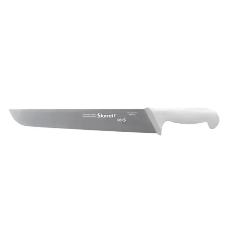 Faca para carne lâmina reta larga 30 CM 12 POL branca KBKW203-12 Starrett — fotografia 2