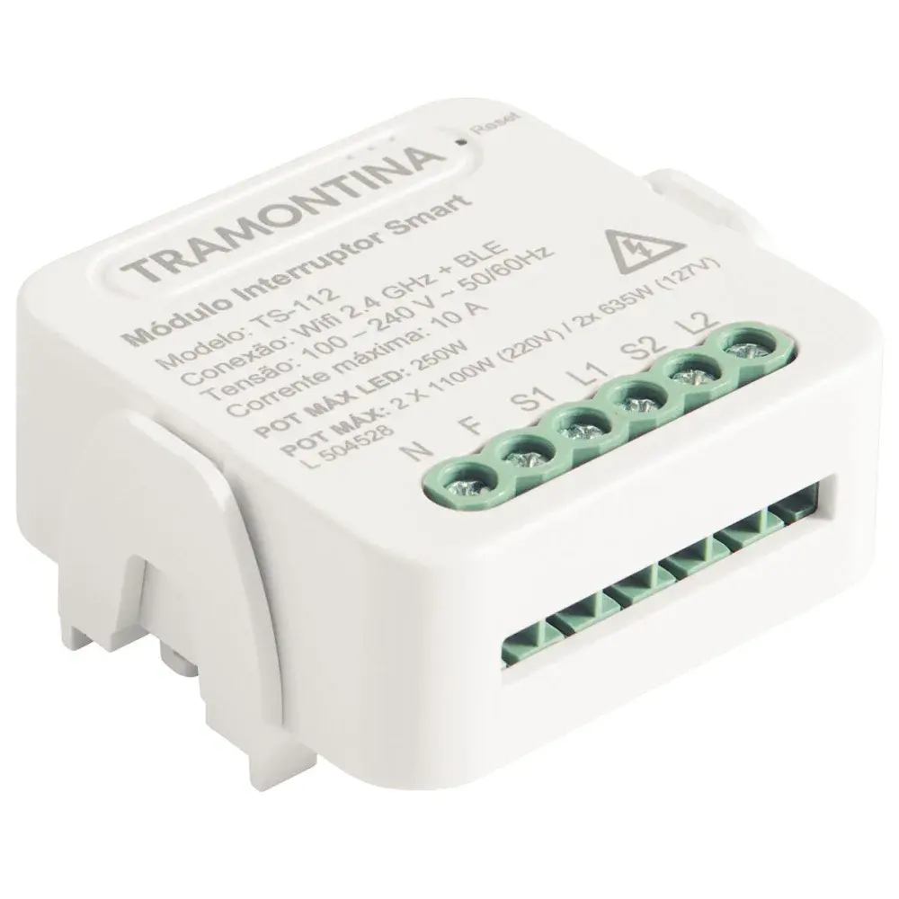 Módulo interruptor smart com 2 canais Tramontina