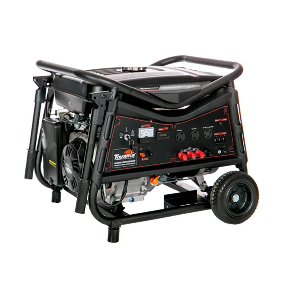 Gerador energia gasolina 8.9 KVA trifásico partida elétrica AVR 220V TG8000CXE3DV-XP Toyama — fotografia de referência