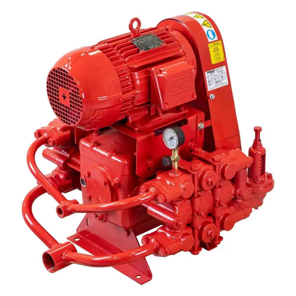 Lavadora de alta pressão 4 CV trifásico com mangueira 220/380V 17003016 Somar — fotografia 6
