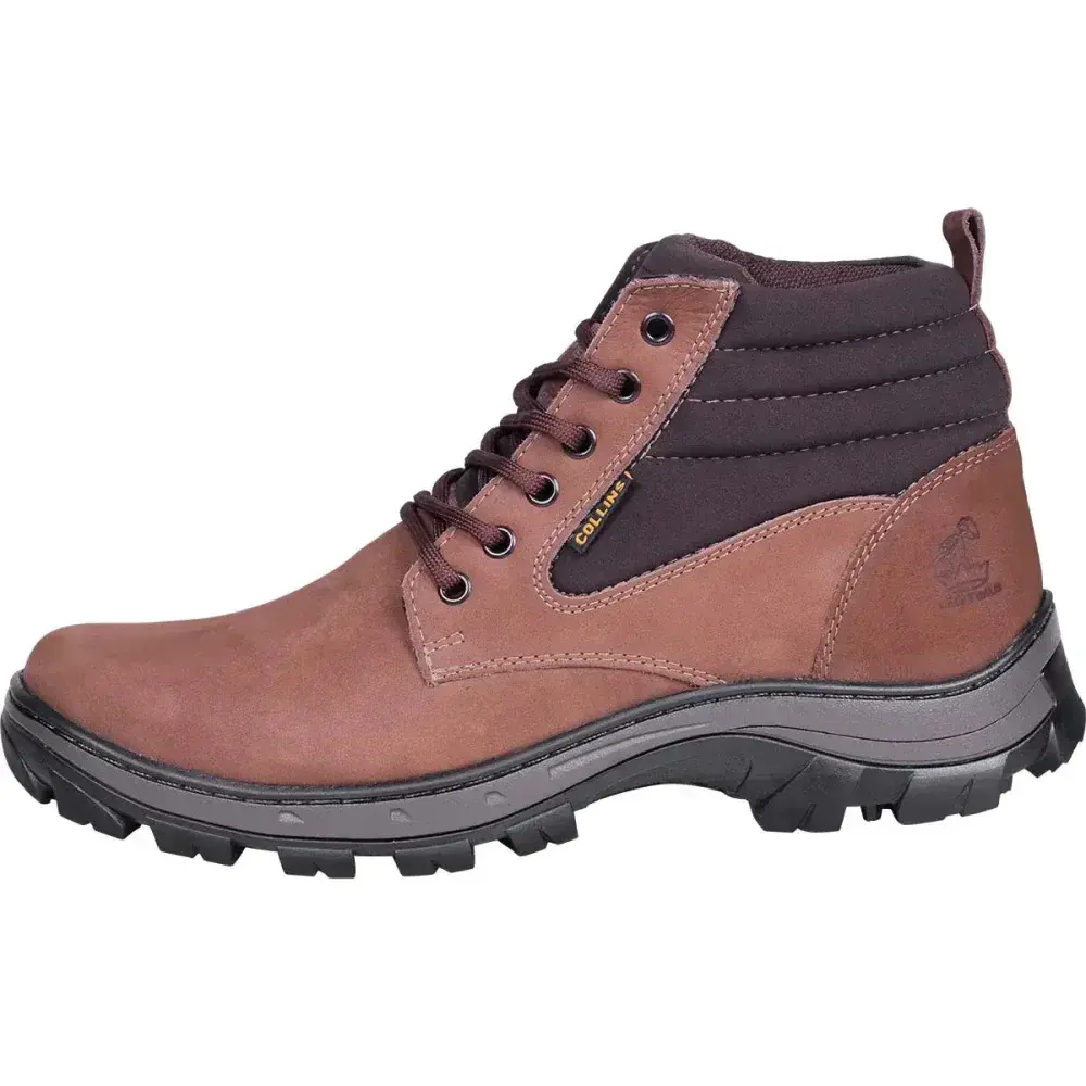 Botina picker em couro natural nobuck cravo N°38 Collins — fotografia 4