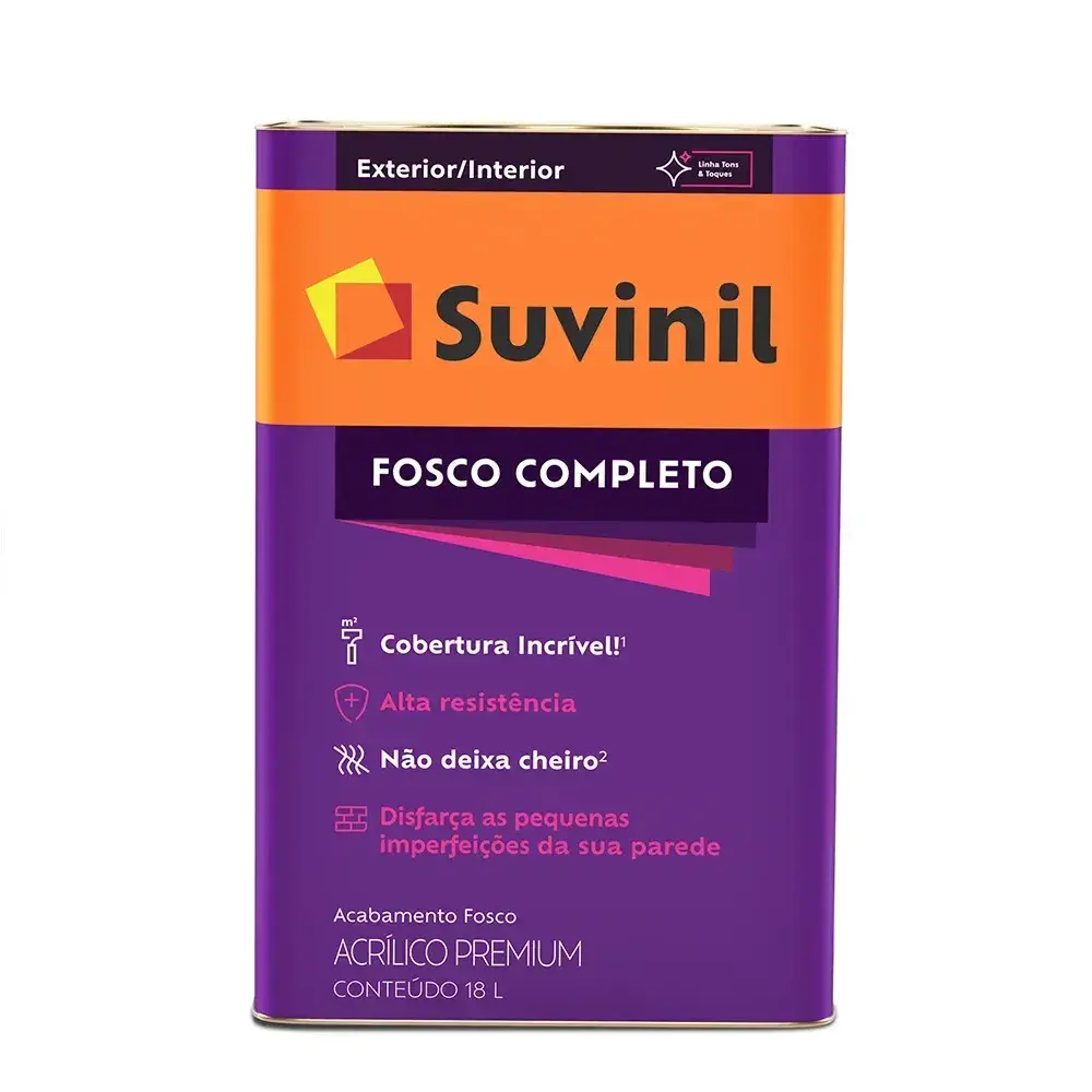 Tinta acrílica fosco completo palha 18L da Suvinil — fotografia 3