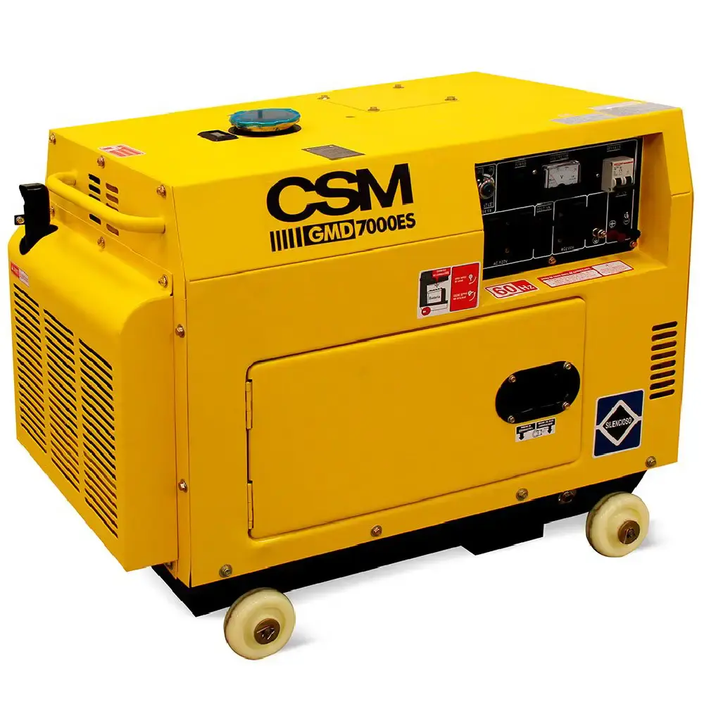 Gerador de energia diesel 6,25 KVA silencioso 60DB GMD7000ES bivolt CSM — fotografia de referência