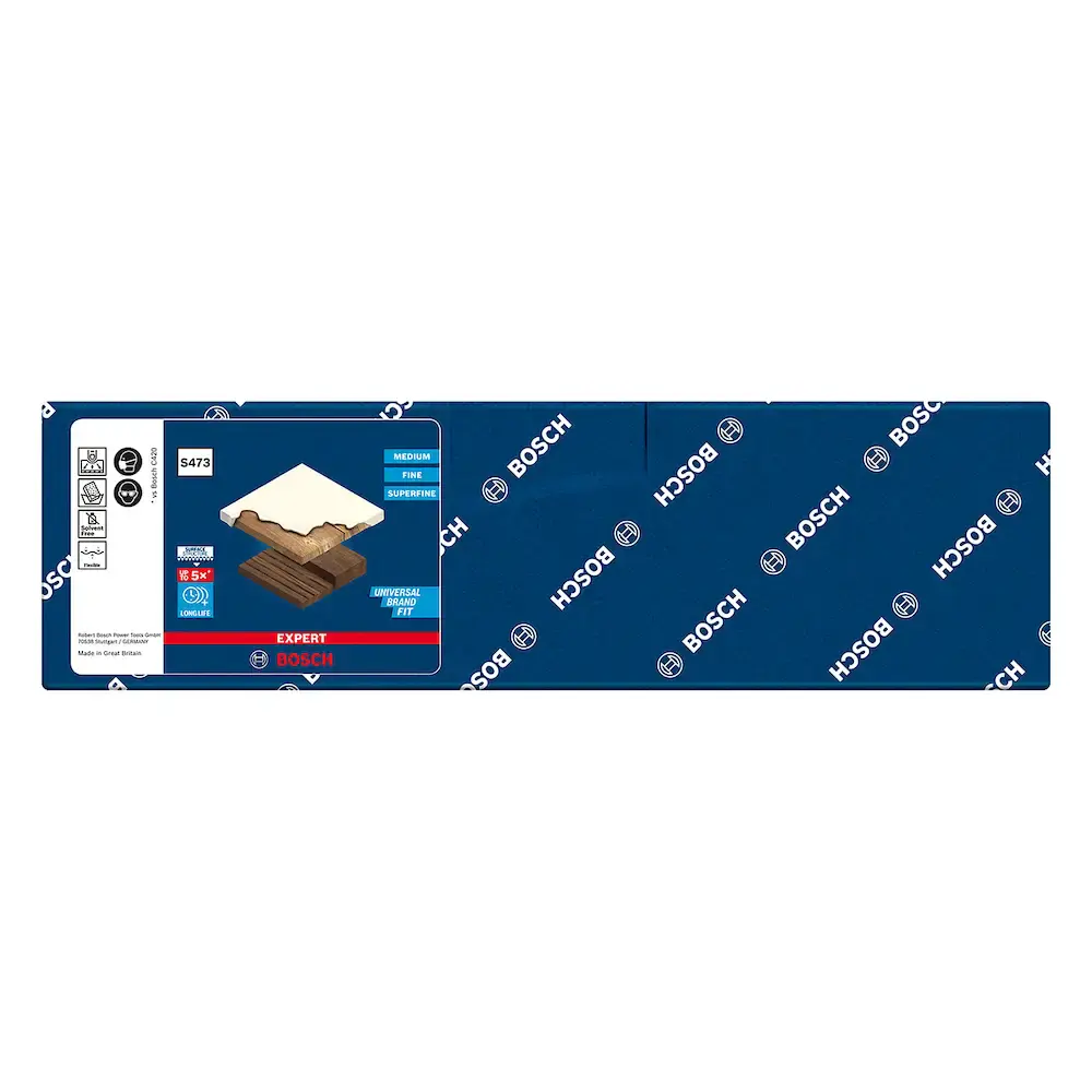 Esponja abrasiva expert S473 98X13X120MM superfine Bosch — fotografia 2