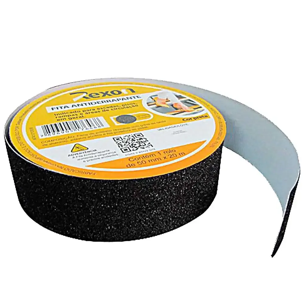 Fita antiderrapante 50MM x 20M preta AFA1010006 rexon — fotografia de referência