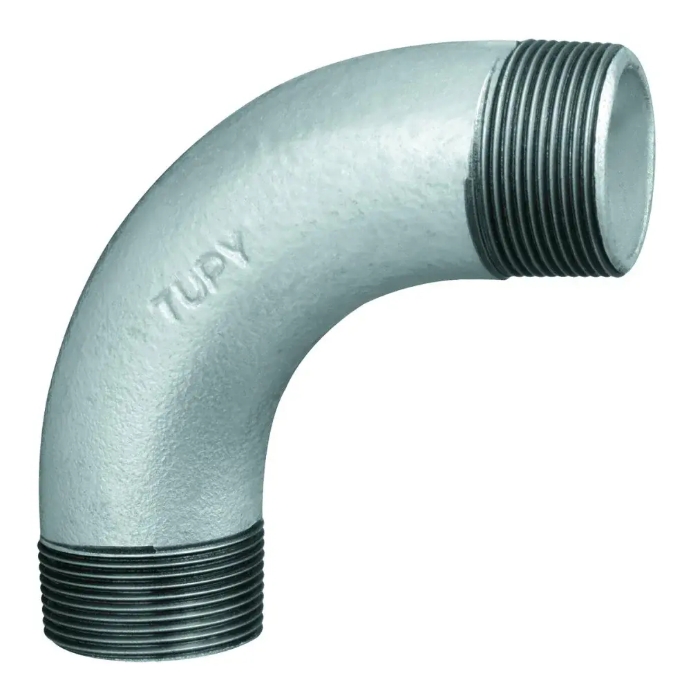 Curva macho ferro Tupy galvanizado 1"