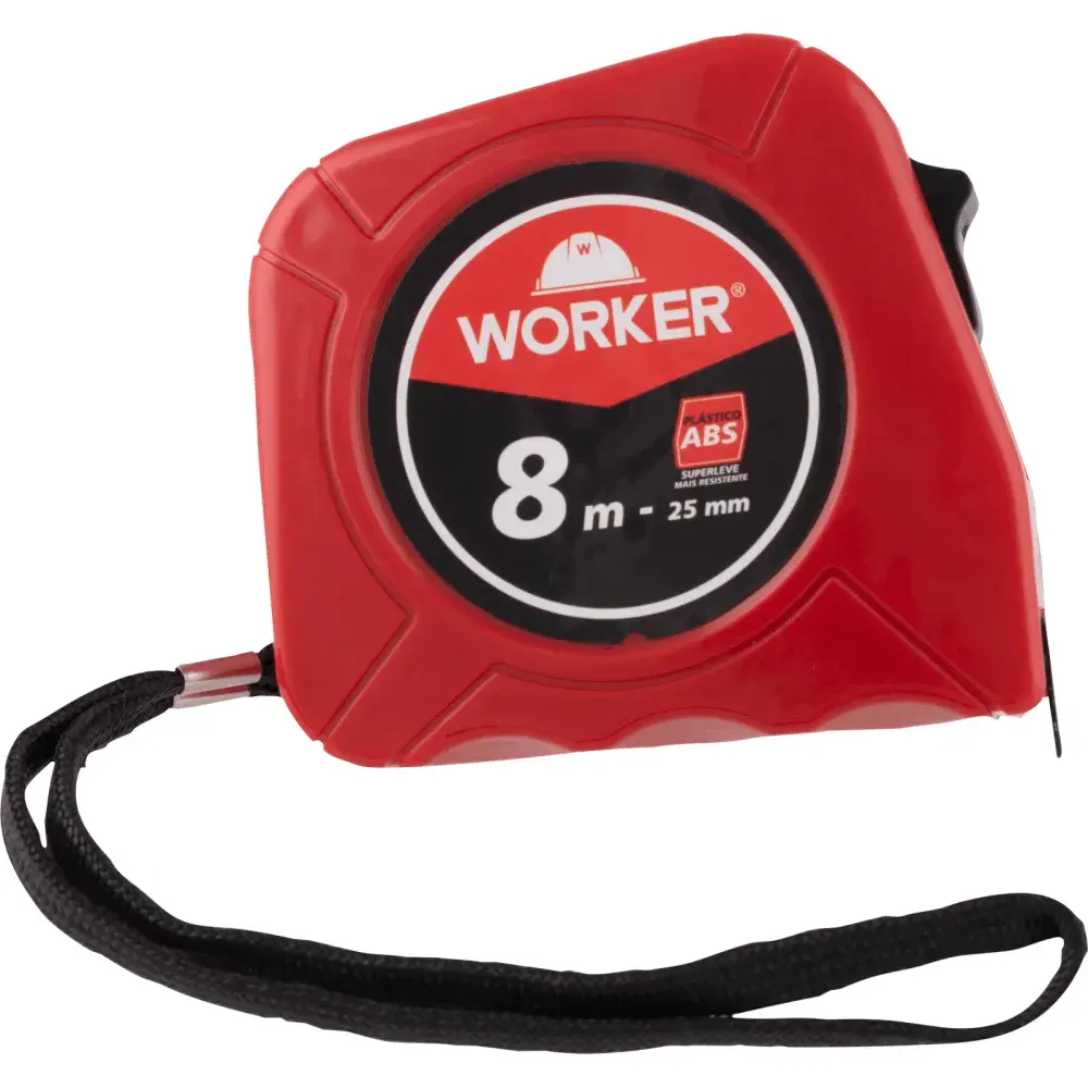 Trena abs 8M x 25MM vermelha Worker — fotografia de referência